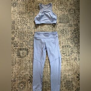 Never worn baby blue Outdoor Voices workout set- size medium
